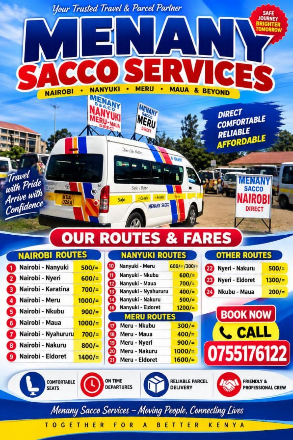 Routes and fares poster